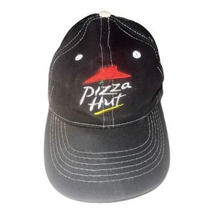 Pizza Hut Wing Street Employee Hat Uniform Adjustable Strapback Cap Black